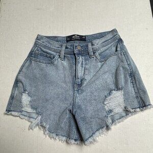 Hollister Shorts Womens 25 Ultra High Rise Vintage Relaxed Mom Denim Festival